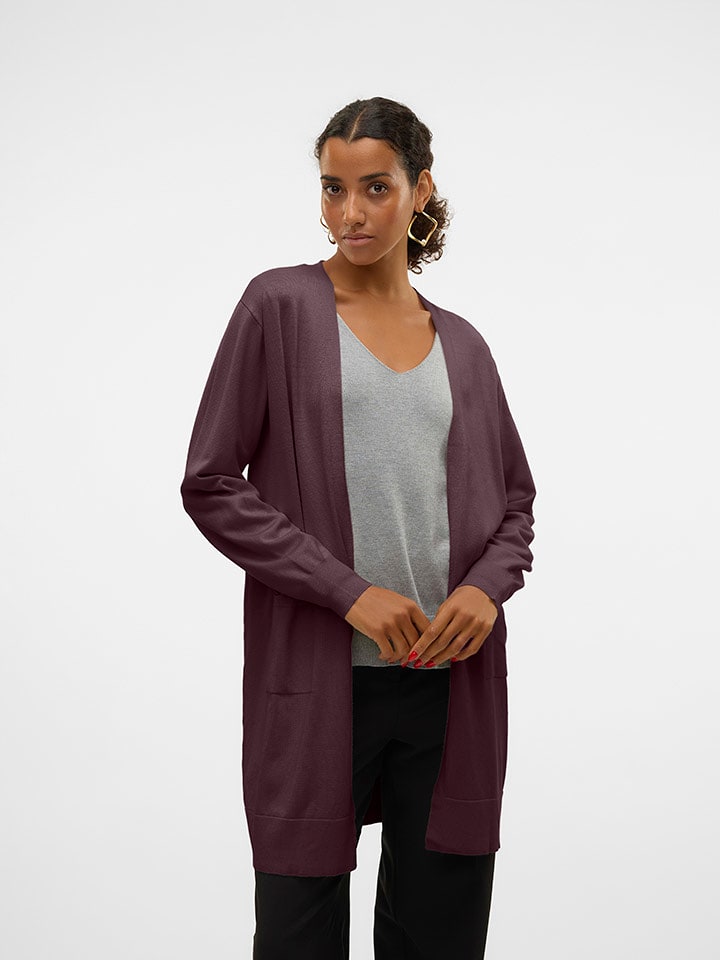 ONLY Kardigan w kolorze ciemnofioletowym rozmiar: S