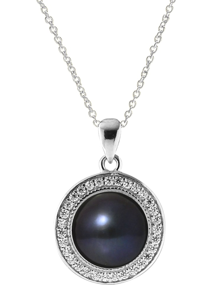 Pearline Srebrny naszyjnik z zawieszką - dł. 42 cm rozmiar: onesize