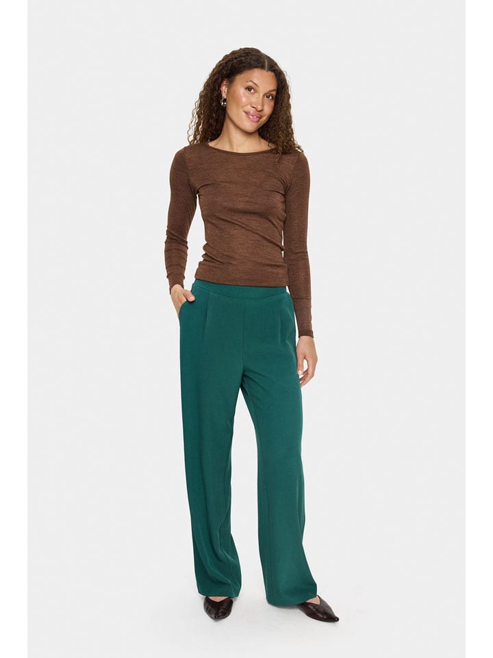 SAINT TROPEZ Spodnie w kolorze zielonym rozmiar: XL