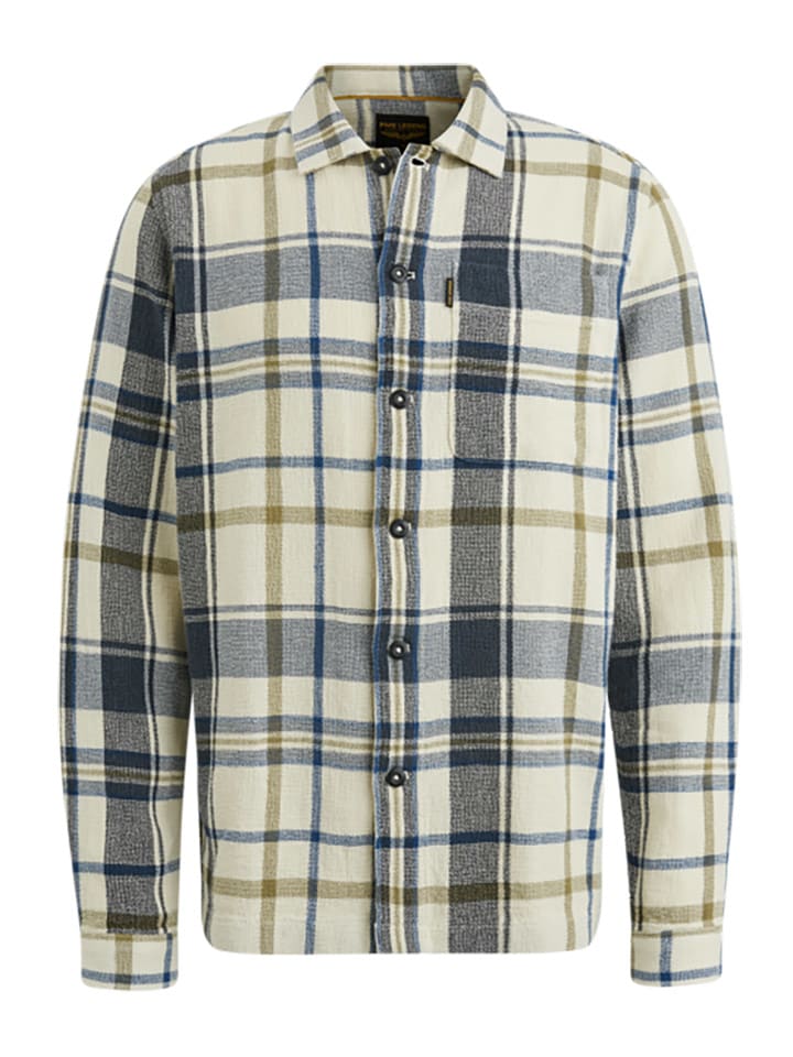 PME Legend Koszula w kolorze kremowo-granatowym rozmiar: XL