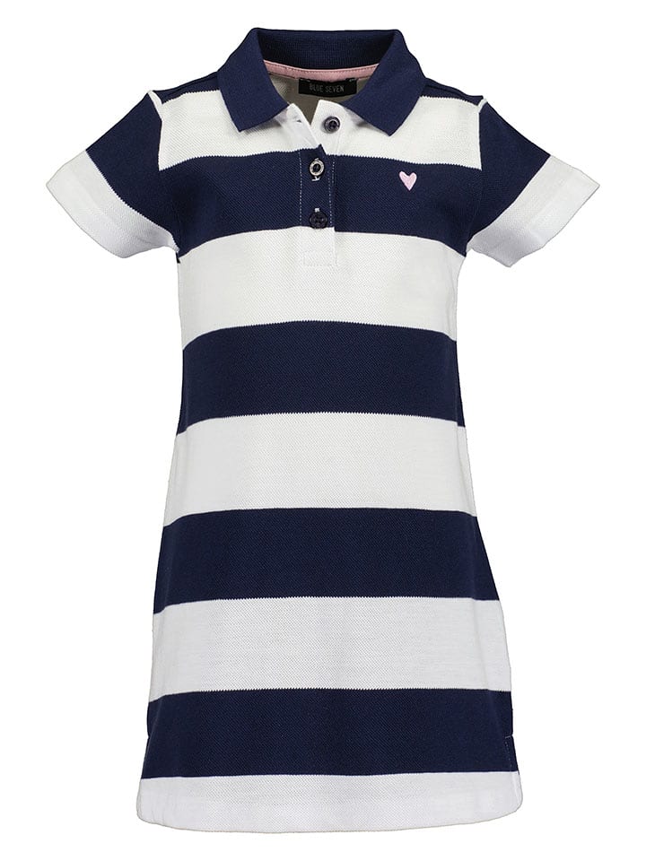 Blue Seven Sukienka w kolorze granatowo-białym rozmiar: 92