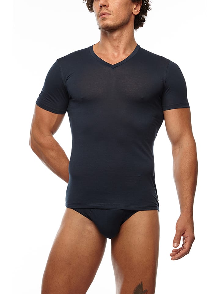 COTONELLA Koszulka w kolorze granatowym rozmiar: XL