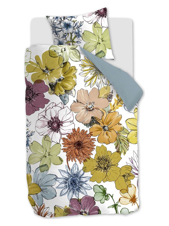 Beddinghouse Komplet pościeli "Lotti" w kolorze błękitnym ze wzorem rozmiar: 200x200/220 cm