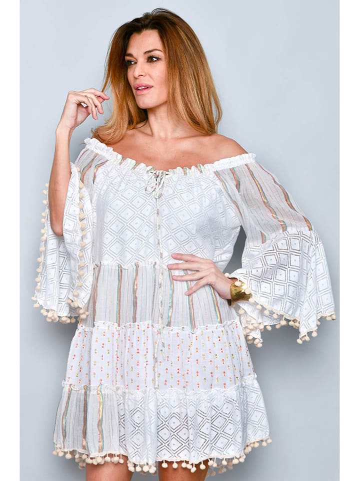 H.H.G. Sukienka w kolorze białym rozmiar: M