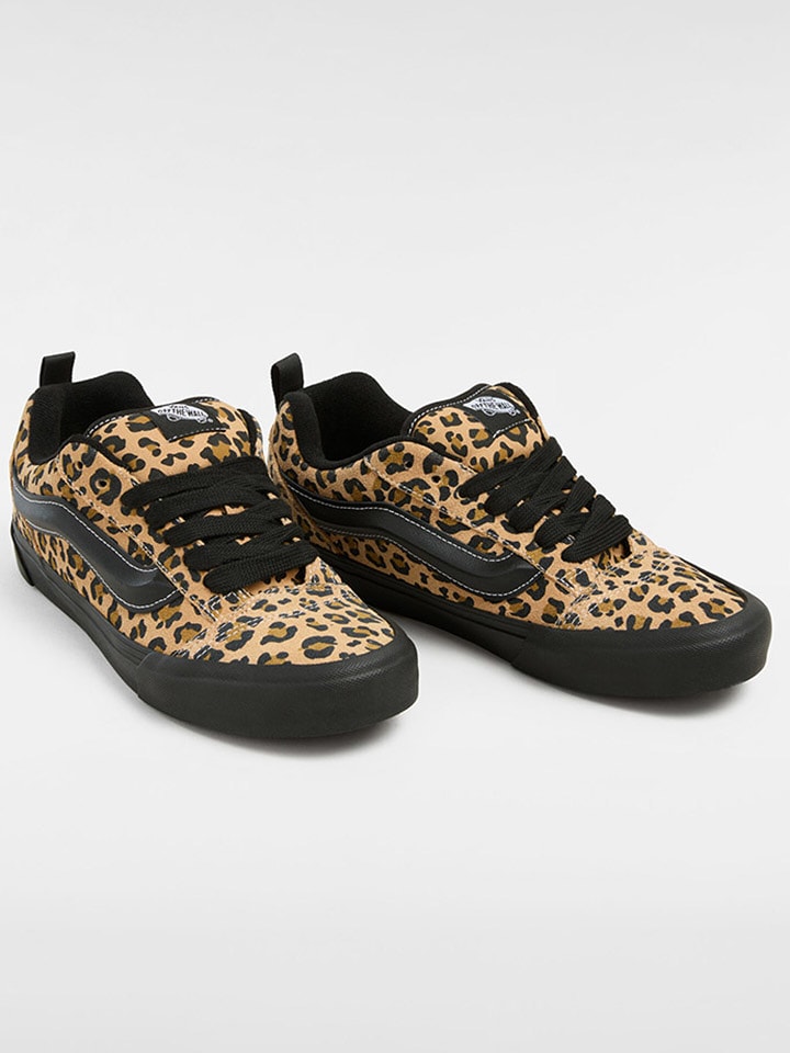 Vans Skórzane sneakersy "Knu Skool" w kolorze jasnobrązowo-czarnym rozmiar: 38,5