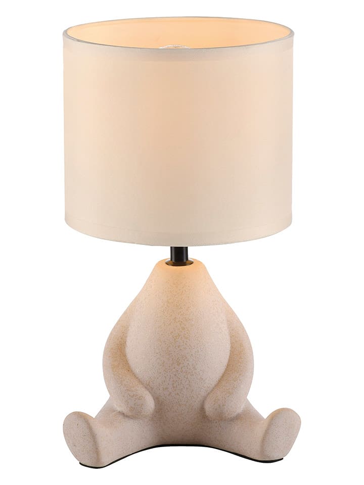 Just Light Lampa stołowa "Ted" w kolorze beżowym - wys. 32 x Ø 19,5 cm rozmiar: onesize
