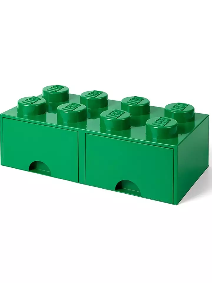 LEGO Pojemnik "Brick 8" w kolorze zielonym z szufladami - 50 x 18 x 25 cm rozmiar: onesize