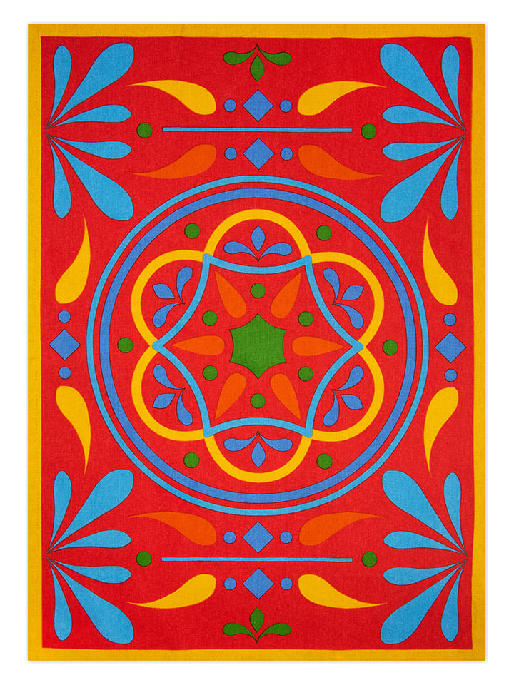 Trendy Kitchen by EXCÉLSA Ściereczka "Puebla" w kolorze czerwonym do naczyń - 70 x 50 cm rozmiar: onesize