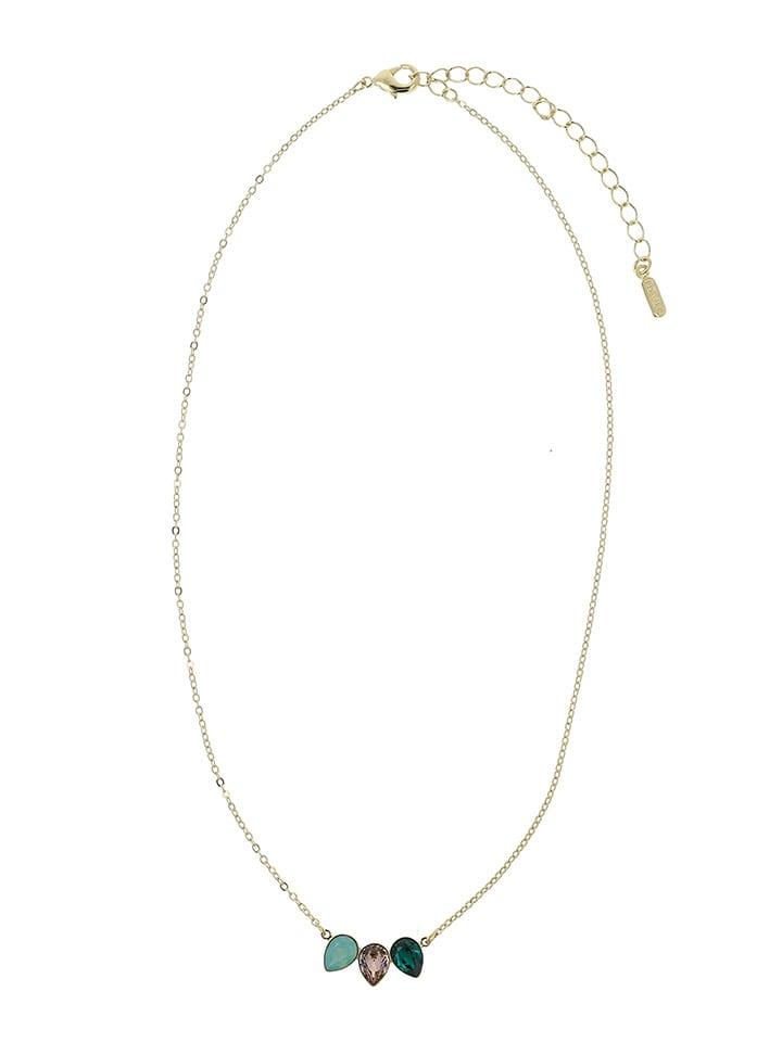 Otazu Pozłacany naszyjnik z kryształami Swarovski - dł. 42 cm rozmiar: onesize