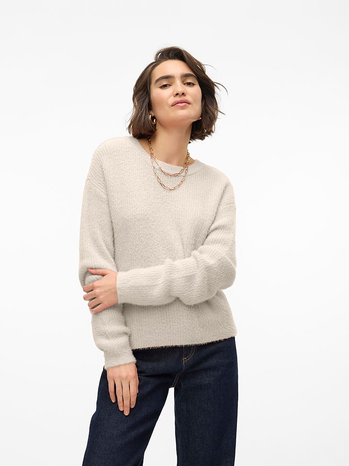 Vero Moda Sweter w kolorze beżowym rozmiar: M