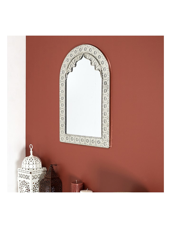 Ethnical Life Lustro ścienne w kolorze srebrnym - 37 x 56 cm rozmiar: onesize
