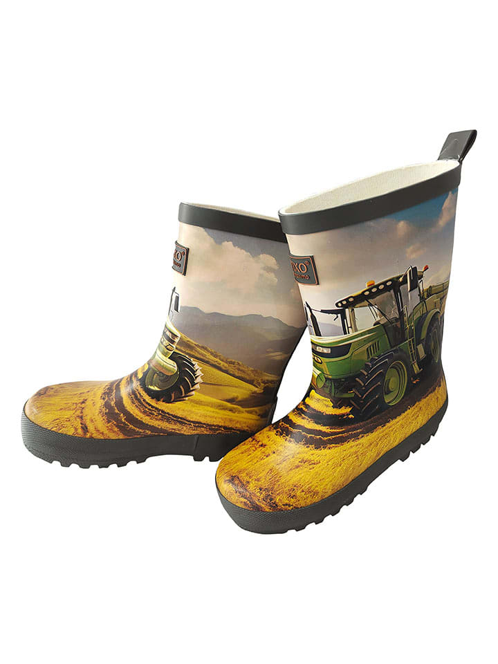 MaxiMo Kalosze "Traktor" w kolorze antracytowym ze wzorem rozmiar: 25