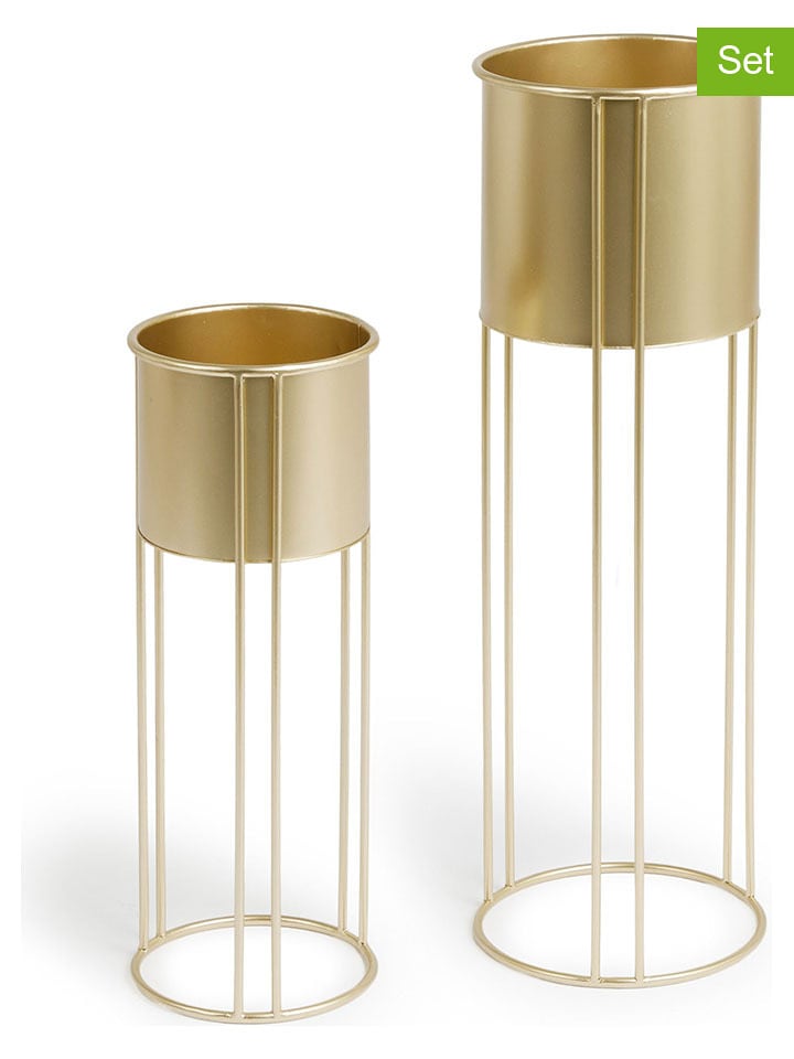 Lifa Living Stojaki (2 szt.) "Mila" w kolorze złotym na rośliny rozmiar: onesize