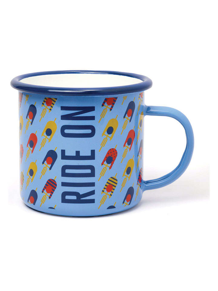 Gentlemen's Hardware Kubek kempingowy "Cycling" w kolorze niebieskim - 500 ml rozmiar: onesize