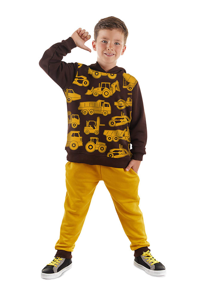 Denokids 2-częściowy zestaw "Construction Tools" w kolorze żółto-brązowym rozmiar: 122