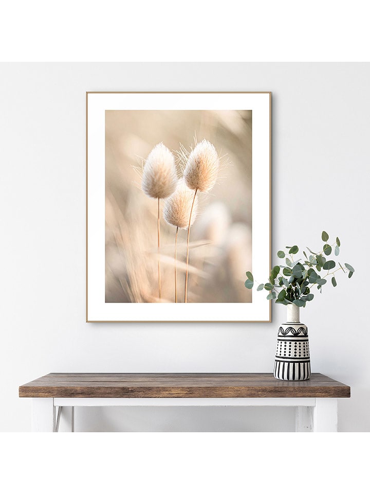 Orangewallz Druk artystyczny "Grass Trio" w ramce rozmiar: 40x50 cm