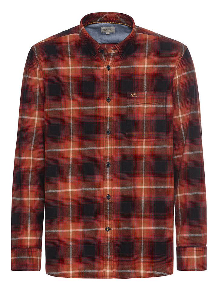 Camel Active Koszula w kolorze czerwono-czarnym rozmiar: 4XL