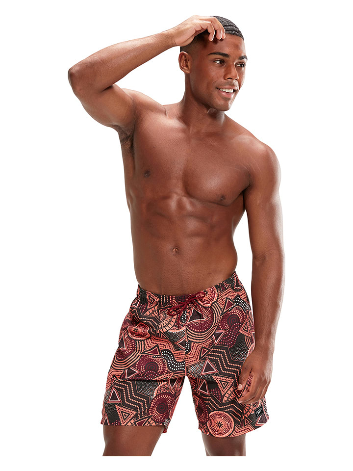 Speedo Szorty kąpielowe w kolorze czarnym ze wzorem rozmiar: S