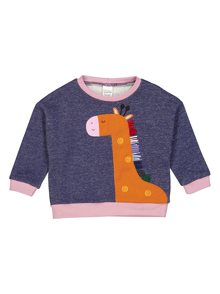 Fred´s World by GREEN COTTON Bluza "Hello giraffe" w kolorze granatowym rozmiar: 116