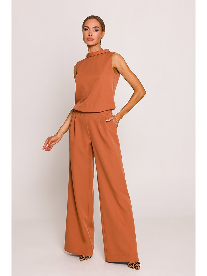 made of emotion Kombinezon w kolorze jasnobrązowym rozmiar: S