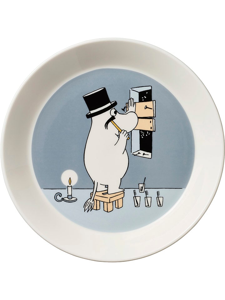 Moomin Talerzyk deserowy "Moominpappa" w kolorze niebieskoszarym - Ø 19 cm rozmiar: onesize