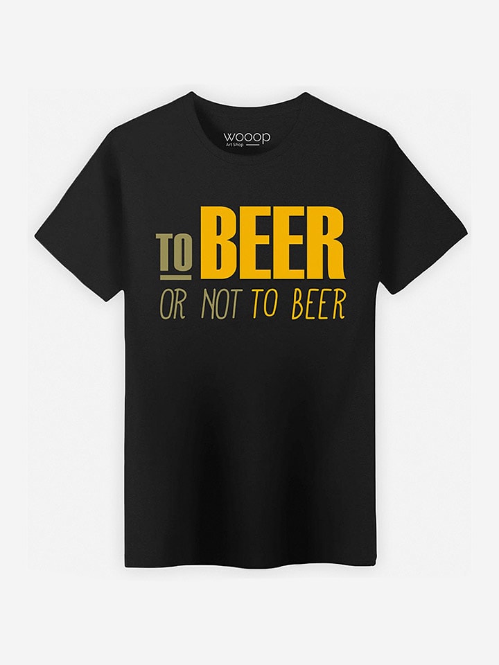 WOOOP Koszulka "To Beer or not to Beer" w kolorze czarnym rozmiar: XL