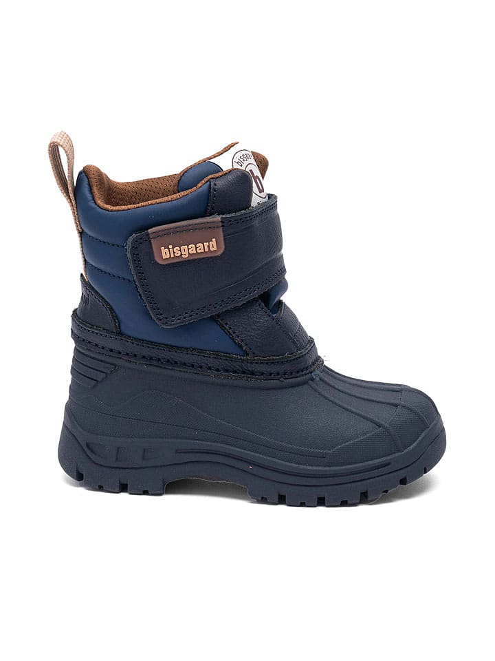 bisgaard Skórzane botki "Pixie" w kolorze granatowym rozmiar: 31