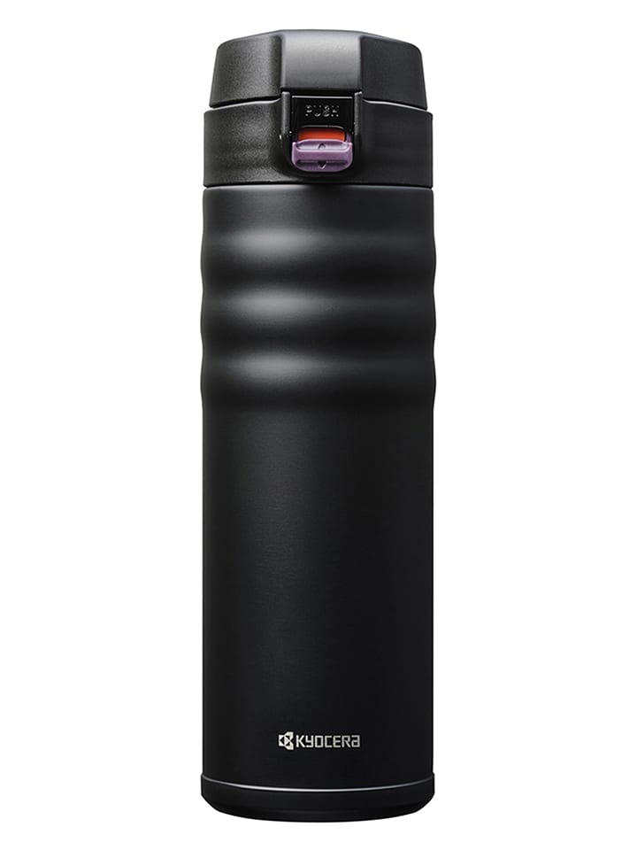 Kyocera Butelka termiczna "Flip Top" w kolorze czarnym - 500 ml rozmiar: onesize