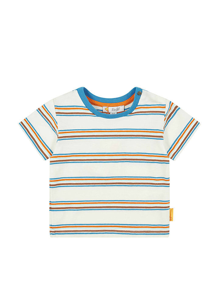 Steiff Koszulka w kolorze kremowym rozmiar: 74