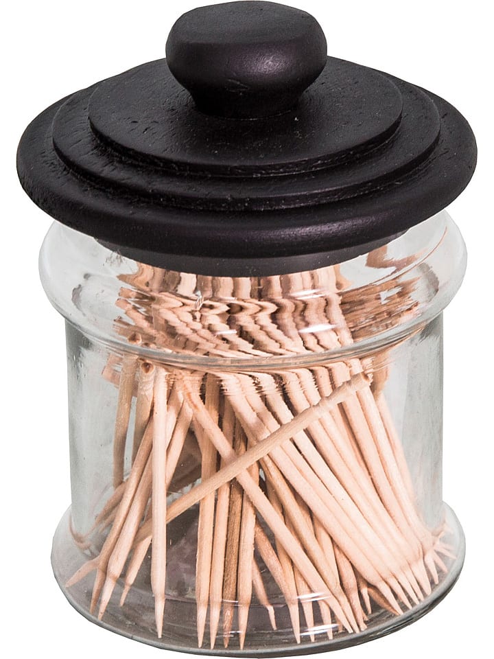 Anticline Pojemnik na wykałaczki w kolorze jasnobrązowym - wys. 10 x Ø 6,5 cm rozmiar: onesize