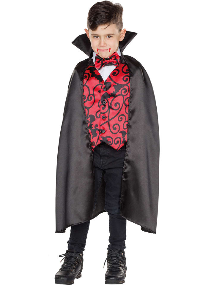 Party x People 2-częściowy kostium "Vampir" w kolorze czerwono-czarnym rozmiar: 152