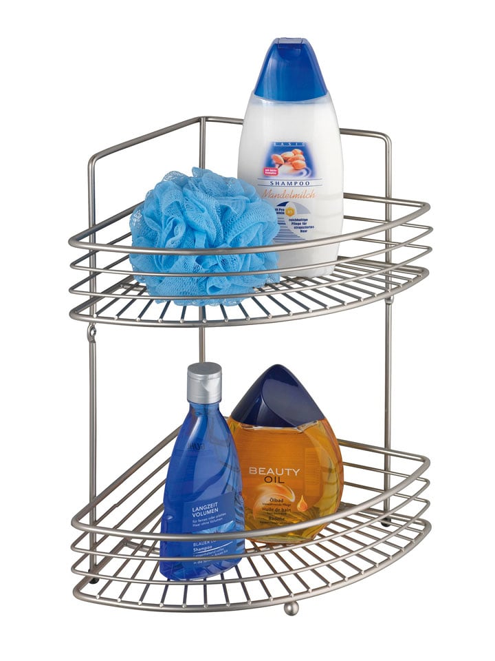 Wenko Półka prysznicowa "Milano" w kolorze srebrnym - 31,5 x 37 x 22 cm rozmiar: onesize