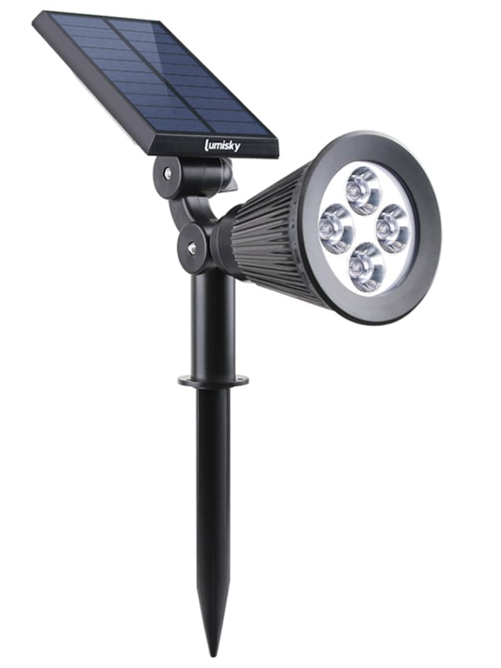 lumisky Lampa solarna LED "Spiky" w kolorze czarnym na trzonku - wys. 34 cm rozmiar: onesize