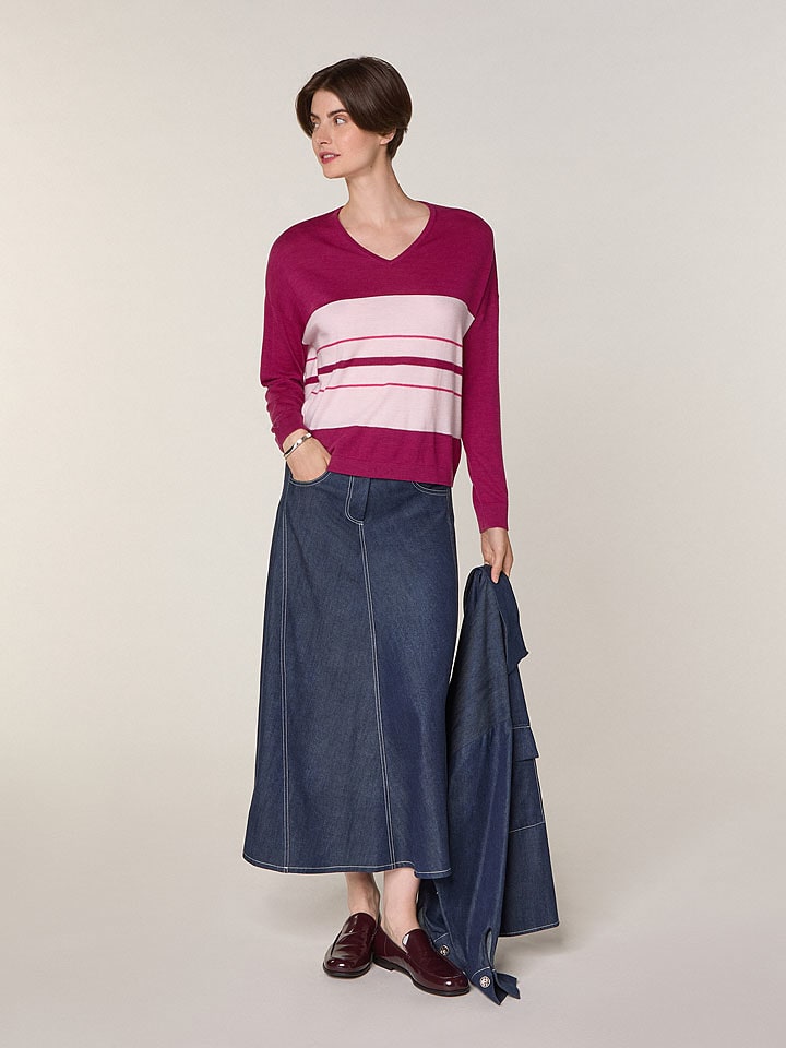 Rodier Wełniany sweter w kolorze różowo-jasnoróżowym rozmiar: M