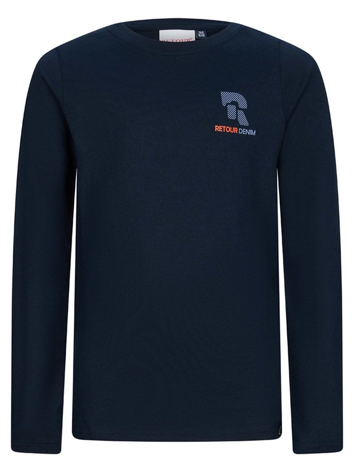 Retour Koszulka "Florian" w kolorze granatowym rozmiar: 134/140