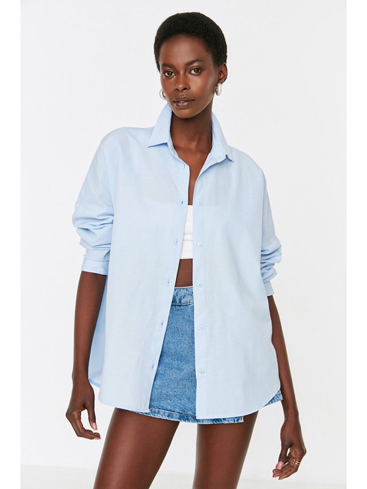 trendyol Koszula w kolorze błękitnym rozmiar: 42