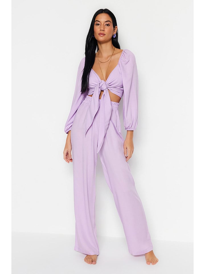 trendyol 2-częściowy zestaw w kolorze lawendowym rozmiar: 38