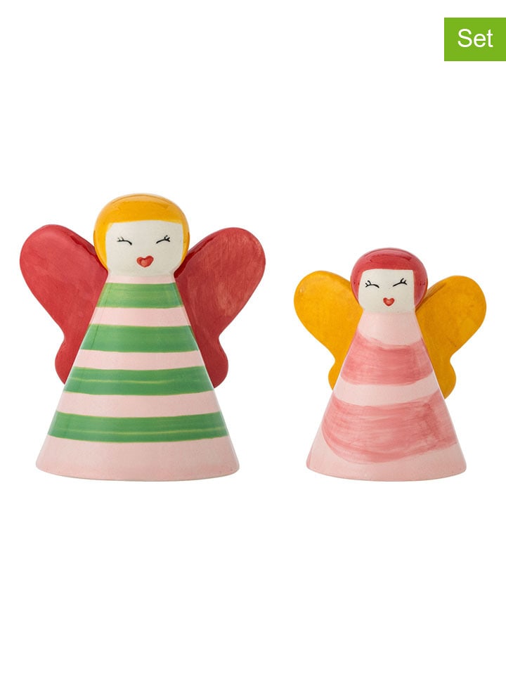 Bloomingville Figurki dekoracyjne (2 szt.) "Caramella" ze wzorem rozmiar: onesize