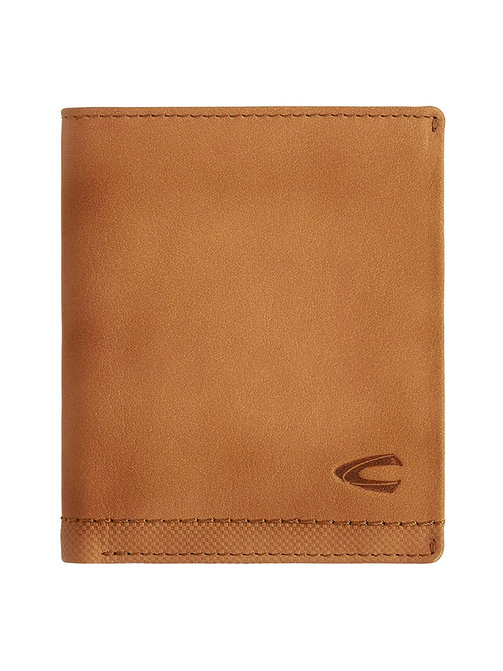 Camel Active Skórzany portfel "Nimbus" w kolorze karmelowym - 10 x 12 x 2 cm rozmiar: onesize