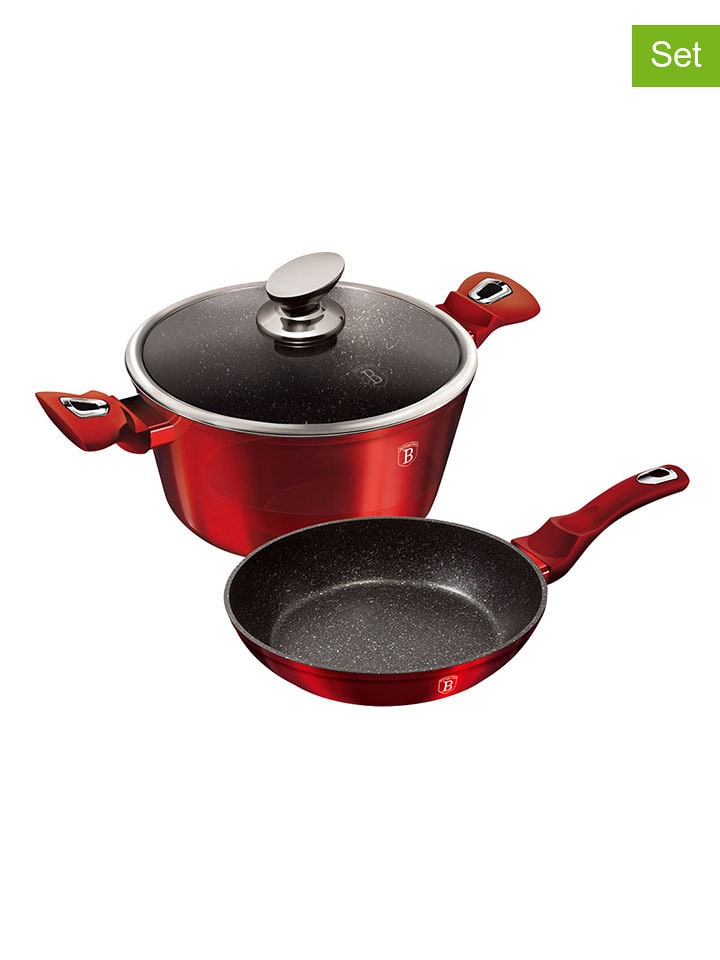 Berlinger Haus 3-częściowy zestaw "Metallic Line" w kolorze bordowym rozmiar: onesize