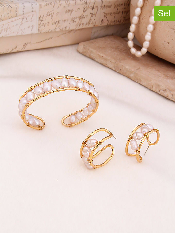 Pierres de Jade 2-częściowy zestaw biżuterii rozmiar: onesize