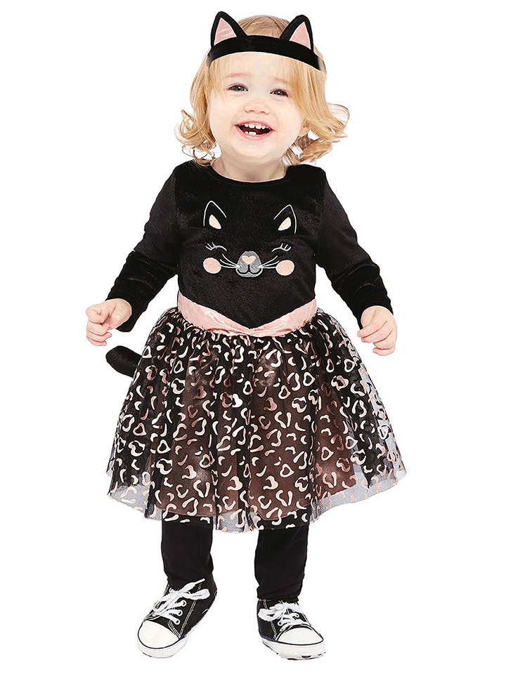 amscan 2-częściowy kostium "Cat" w kolorze czarnym rozmiar: 80-92