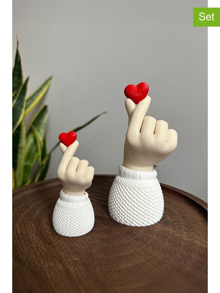 ABERTO DESIGN Dekoracje (2 szt.) w kolorze kremowo-biało-czerwonym rozmiar: onesize