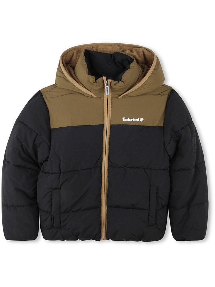 Timberland Kurtka pikowana w kolorze czarno-oliwkowym rozmiar: 116