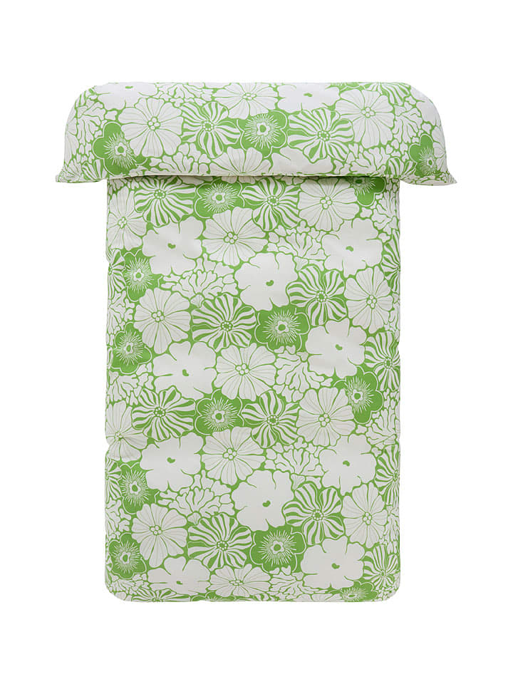 Jotex Poszwa "Anna" w kolorze zielonym na kołdrę rozmiar: 200x220 cm