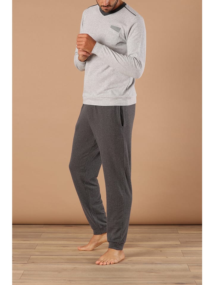 maryplaid Piżama w kolorze szarym rozmiar: XXL