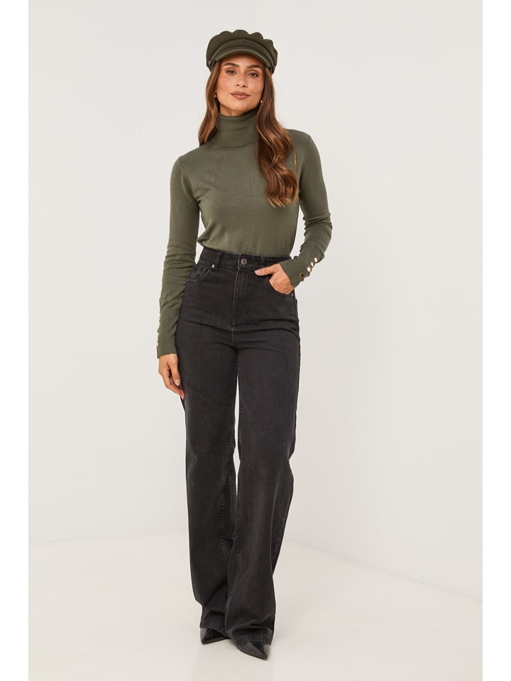 Soft Cashmere Golf w kolorze khaki rozmiar: 38/40