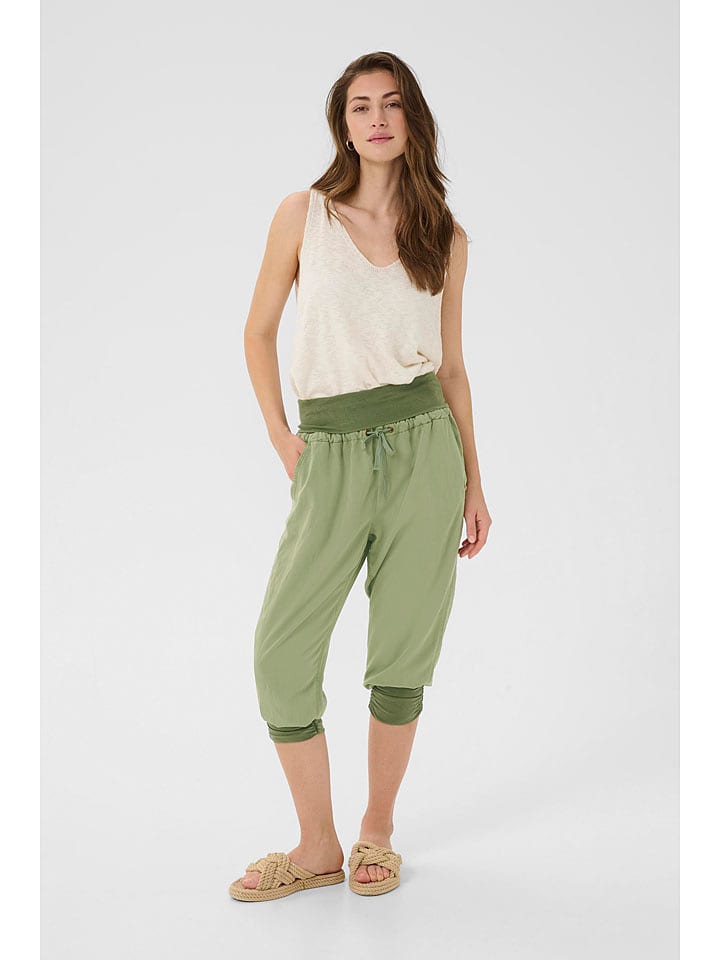 Cream Rybaczki "Linee" w kolorze zielonym rozmiar: 38