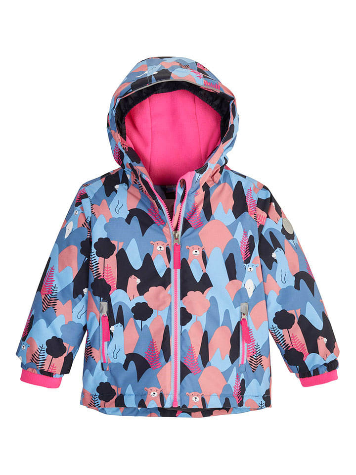 Killtec Kurtka narciarska "Fisw" w kolorze niebiesko-jasnoróżowym rozmiar: 98/104