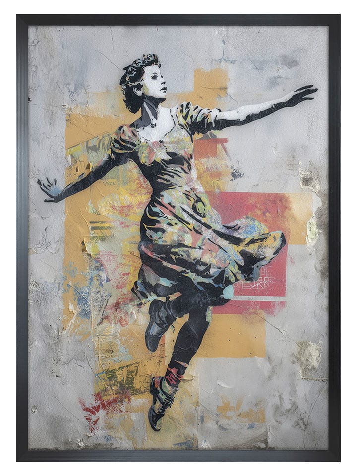 Ars Longa Druk artystyczny "Graffiti Woman" w ramce - 70 x 50 cm rozmiar: onesize